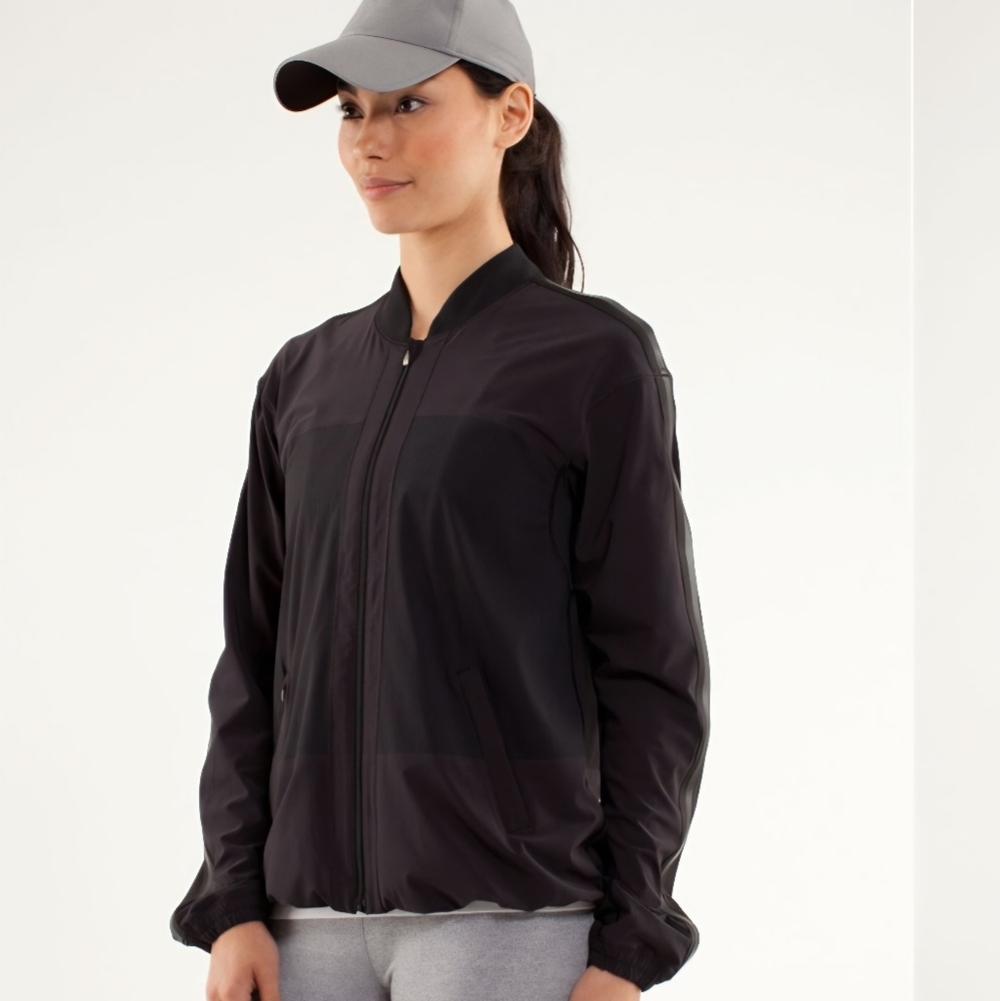 Lululemon Off-The-Court Tennis Pickleball Jacket Black Women's Size 4